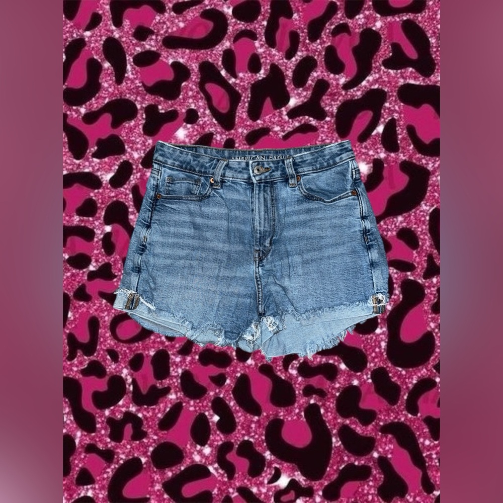 2010s American Eagle blue denim shorts